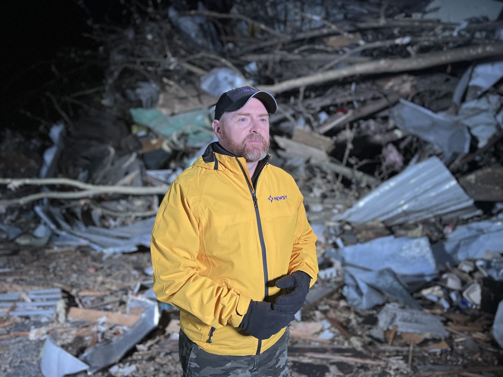 Scott Withers reporting from a wildfire
